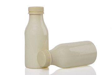 Image showing two milk bottle