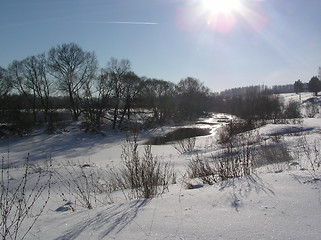 Image showing Winter river