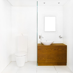 Image showing White toilet