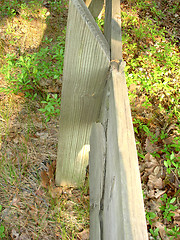 Image showing wooden fence