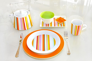 Image showing Orange plate