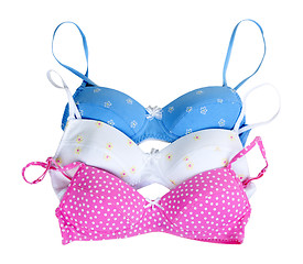 Image showing three colored bra
