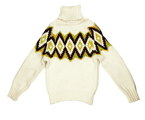 Image showing bright knit sweaters knitted with a pattern