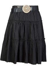 Image showing black fabric ladies skirt