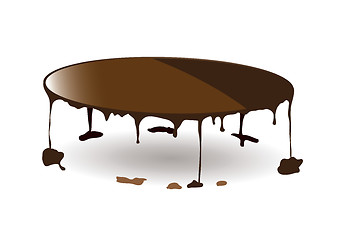 Image showing Chocolate dribble