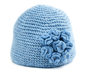 Image showing blue knitted hat