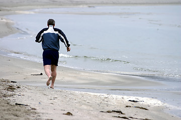 Image showing Excercise By The Beach