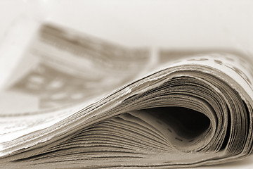 Image showing Newspaper Isolated