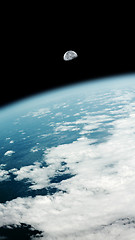 Image showing earth and moon