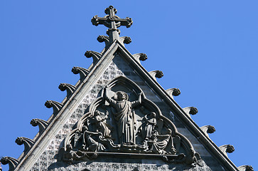 Image showing Nidaros church in Trondheim.