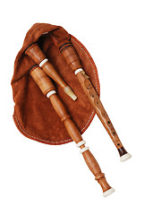 Image showing bagpipe from Scotland over white