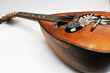 Image showing old mandolin with pearl incrustation