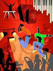 Image showing Dance party background