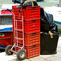 Image showing Delivery cart