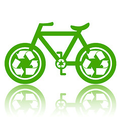 Image showing Green Bicycle