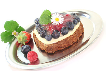 Image showing wild berry tart