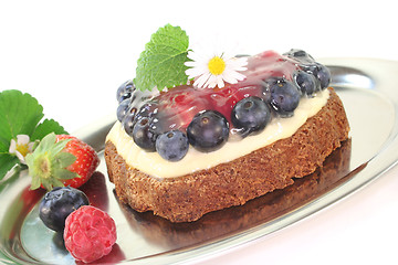 Image showing wild berry tart