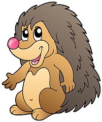 Image showing Cute cartoon hedgehog