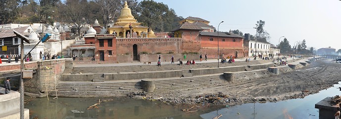 Image showing pashupathinat temple in panoramic view