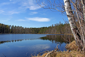 Image showing Serene Lake Scenery in Finland 