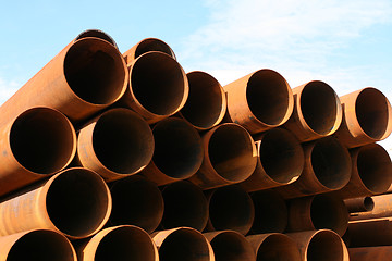 Image showing Steel tubes