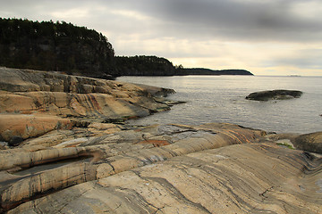 Image showing Rocy coast of south Norway.