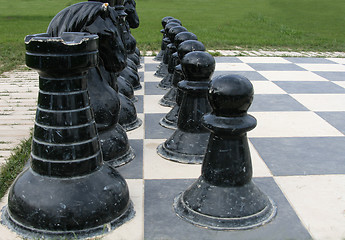 Image showing Outdoor chess.