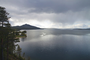 Image showing Evening breeze. Lake Tsipringa