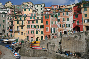 Image showing Riomaggiore fishing village, italy