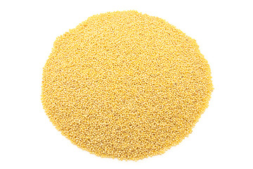 Image showing yellow millet close up isolated