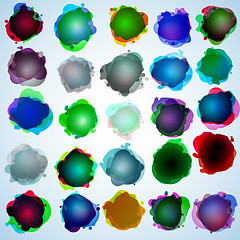 Image showing Color speech bubbles collection. EPS 10