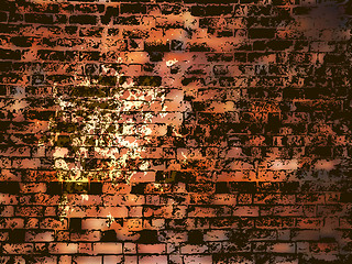 Image showing Brick wall with grunge paint splash. EPS 8