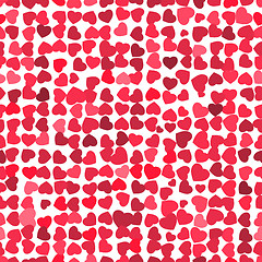 Image showing Valentine seamless hearts pattern. EPS 8