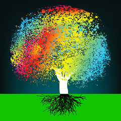 Image showing Abstract colorful concept tree. EPS 8