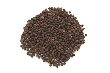 Image showing Black pepper isolated on the white