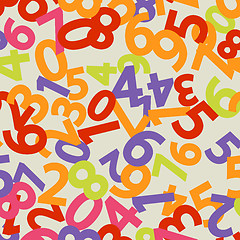 Image showing Abstract Colorful Background with numbers. EPS 8