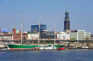 Image showing hamburg harbor