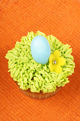 Image showing Fancy Easter cupcake