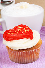 Image showing Valentine's day cupcake