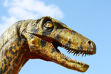 Image showing Deinonychus dinosaur head 