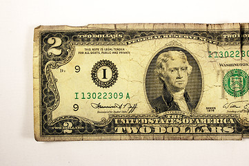 Image showing Two Dollar Bill