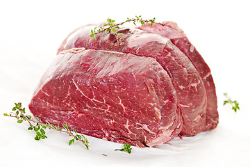 Image showing Raw beef roast