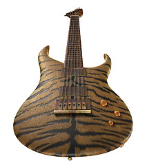 Image showing electric guitar tiger 