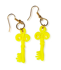 Image showing Earrings keys. The product of the plastic clay