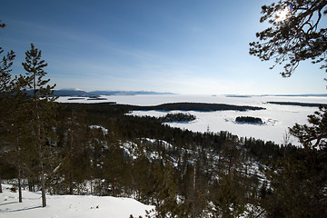 Image showing Winter landscape in mountains