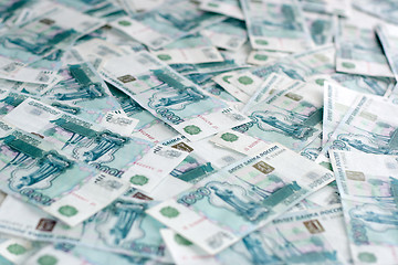 Image showing russian money background