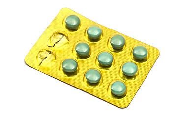 Image showing Green Pills 