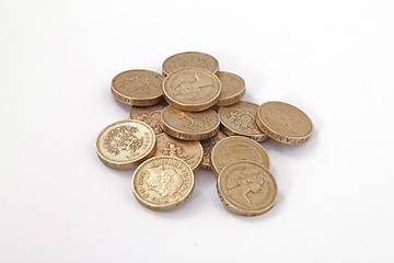 Image showing British, UK, pound coins