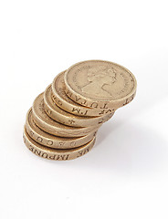 Image showing British, UK, pound coins