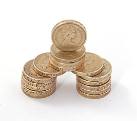 Image showing British, UK, pound coins